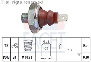 Facet ENGINE OIL PRESSURE SWITCH 7.0010 Compatible with Alfa Romeo,American Motors,Audi,BMW,MG,Porsche,Volkswagen