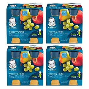 Gerber Variety Pack Fruit Juice (4-CT, Pack of 4)