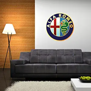 Alfa Romeo Italian A.L.F.A car styling Wall Graphic Decal Sticker 23" x 23"