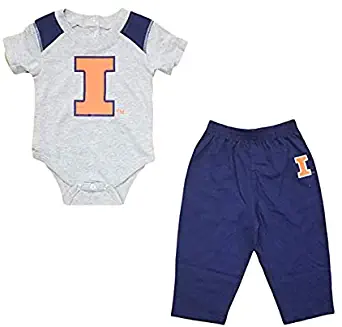 OuterStuff NCAA Infant (12M-24M) Ellipse Creeper & Pant Set, Team Variation