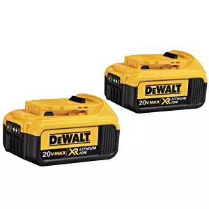 DEWALT DCB204-2 20V Max Premium XR Li-Ion Battery, 2-Pack