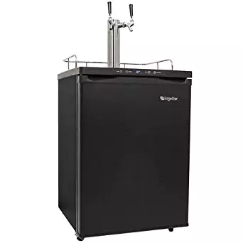 EdgeStar Full Size Dual Tap Kegerator with Digital Display - Black