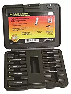 Bondhus 23299 ProHold Socket Hex Bits Set, 2", 9 Piece