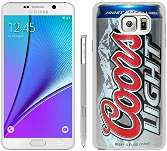 Note 5 Case,Custom Design coors light beer can White Samsung Galaxy Note 5 Case