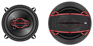 Dual Electronics DLS524 4-Way 5 ¼ inch Car Speakers with 120 Watt Power & 30mm Mylar Balanced Dome Midrange