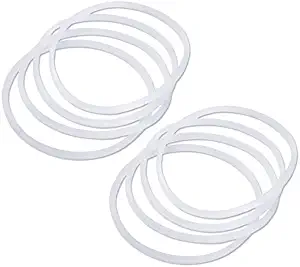 Velvet Cake 8 Replacement Gaskets for Magic Bullet Cross/Flat Blade