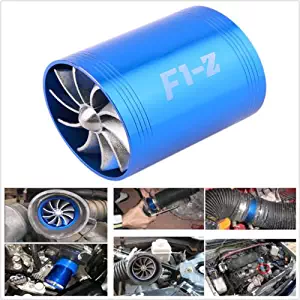 Hot-Sell F1-Z Double Turbine Turbo Air Intake Gas Fuel Saver Fan Supercharger