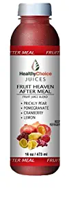 Healthy Choice Juices - Fruit Heaven After Meal- Prickly Pear, Pomegranate, Cranberry, Lemon Juice - 6 Bottles