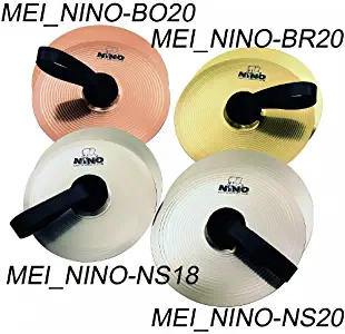 Meinl NINO Marching Cymbal Pair 7" Nickel Silver