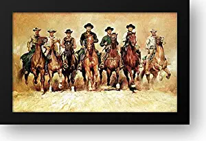 The Magnificent Seven 43x28 Framed Art Print by Casaro, Renato