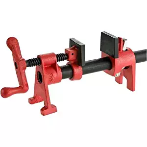 Bessey BPC-H34 3/4-Inch H Style Pipe Clamp, red