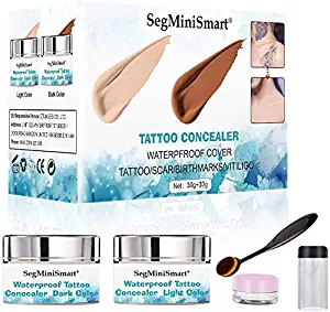 Body Concealer, Tattoo Concealer, Scar Concealer, Concealer, Concealer Makeup, Birthmark Concealer, Concealer Cream, Waterproof Concealer To Cover Tattoo/Scar/Birthmarks/Vitiligo, 30g+30g