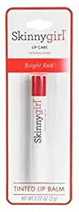 Skinny Girl Lip Care Tinted Lip Balm, Bright Red, 0.07 Ounce