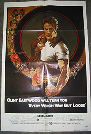 EVERY WHICH WAY BUT LOOSE / ORIGINAL US 1-SHEET MOVIE POSTER ( CLINT EASTWOOD )