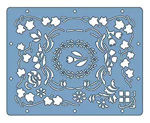 Fiskars Shapeboss 9 Inch by 11 Inch Stencil Sets, Floral