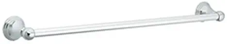 Moen DN8424CH Preston Collection 24-Inch Bathroom Single Towel Bar 3/4 Inch Bar, Chrome