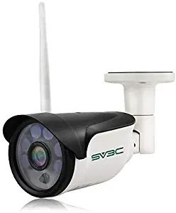 SV3C HD 960P WiFi Wireless Security Camera Outdoor, Aluminum Metal Housing, Motion Detection Alarm/Recording, Support Max 64GB SD Card(Not Included), Home Security Surveillance IP Camera