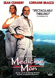 Medicine Man Movie Poster (27 x 40 Inches - 69cm x 102cm) (1992) Style B -(Sean Connery)(Lorraine Bracco)(Jose Wilker)(Rodolfo de Alexandra)(Francisco Tsirene Tsere Rereme)(Elias Monteiro da Silva)