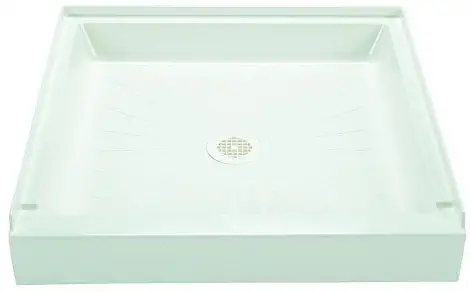 Mustee 3232M Durabase Fiberglass 32-in x 32-in Shower Base, White