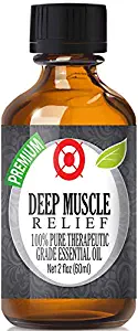 Deep Muscle Relief Blend Essential Oil - 100% Pure Therapeutic Grade Deep Muscle Relief Blend Oil - 60ml