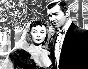 Gone with The Wind One Scarlett Wearing Veil (Clark Gable, Vivien Leigh) Classic Movie Film Rare Vintage Original Closeout Stock Postcard Poster Print 11x14