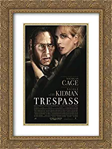 Trespass 18x24 Double Matted Gold Ornate Framed Movie Poster Art Print