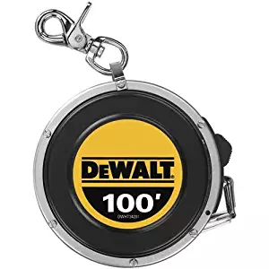 DEWALT DWHT34201 100-Foot Auto Rewind Steel Long Tape