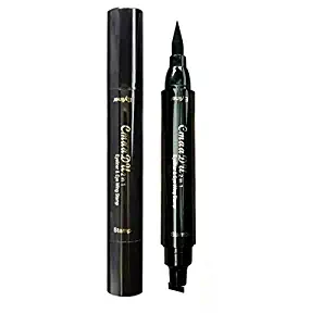 Winged Eyeliner Stamp-Perfect Wing Cat Eye Stamp, Long Lasting Liquid Eye Liner, Waterproof & Smudgeproof Makeup,Vamp Style Wing, 2 Wingliner Pens In A Pack (Small&Big)