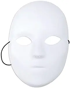 Mask It 71001 Full Female Mask, 8-1/2-Inch, White