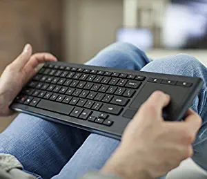 Logitech K830 Illuminated Living-Room Wireless Keyboard and Touchpad for Internet-Connected TVs (Unifying and Bluetooth) (Renewed)