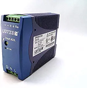 LUTZE 722754 24 VDC, 100/240 VAC, 60 W, 47/63 HZ, Type: DRA60-24A, 1500 MA, Power Supply, 2.5 AMP