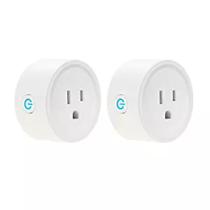 FRANKEVER Smart Plug, Smart outlets, No Hub Required, Wi-Fi Smart Mini Socket Outlet Compatible, Compatible with Alexa, Google Home and IFTTT 2 Pack