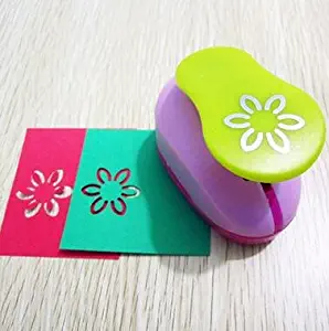 Since Mini Paper Craft Punch DIY Handmade Hole Puncher for Festival Papers and Greeting Card, Total 45 Design (Hollow Flower)