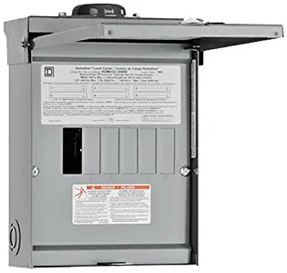 Square D by Schneider Electric HOM612L100RBCP Homeline 100 Amp 6-Space 12-Circuit Outdoor Main Lugs Load Center