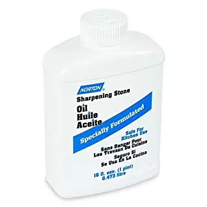 Norton Abrasives - St. Gobain XB5 (61463687770) Sharpening Stone Oil, Specially Formulated Natural Highly-Refined Light Mineral Lubrication Oil, Pharmacopoeia Grade Safe For Kitchen Use, 1 Pint/16 Ounce