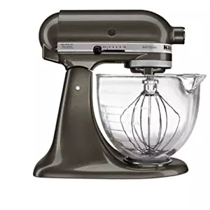 KitchenAid KSM155GBTD Artisan Design Series with Glass Bowl, 5 quart, Truffle Dust