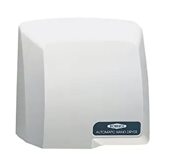 Bobrick 710 CompacDryer ABS Plastic Surface-Mounted Automatic Hand Dryer, Molded Gray Finish, 115V