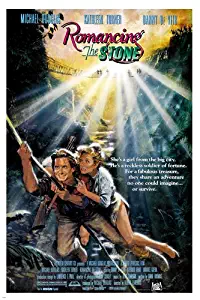 ROMANCING THE STONE movie poster michael DOUGLAS adventure love action 24X36 (reproduction, not an original)