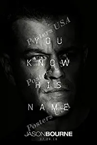 Posters USA Jason Bourne Movie Poster GLOSSY FINISH - MOV402 (24