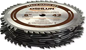 Oshlun SDS-0842 8-Inch 42 Tooth Stack Dado Set with 5/8-Inch Arbor