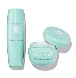 TATCHA Routine Refresher Travel Set: atcha The Deep Cleanse Exfoliating Cleanser + Tatcha The Water Cream