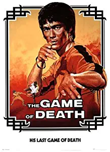 The Game of Death Movie Bruce Lee White Poster Print 24 by 36