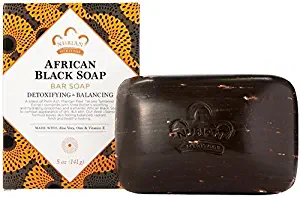 Nubian Heritage African Black Soap, 5 oz (4 Pack)