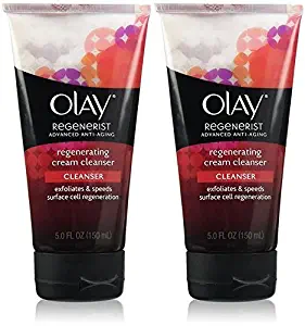 Olay Regenerist Cream Cleanser, Regenerating, 5 Ounce (2 Pack)