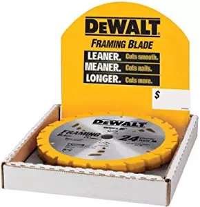 Dewalt Accessories DW3578B10 7.25-Inch 24-TPI Carbide Saw Blade - Quantity 10