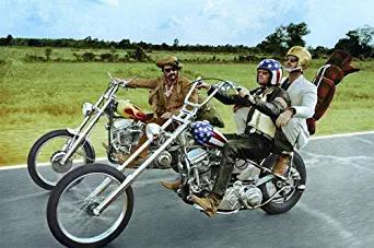 Easy Rider Peter Fonda Dennis Hopper cult 24X36 Poster on chopper bikes