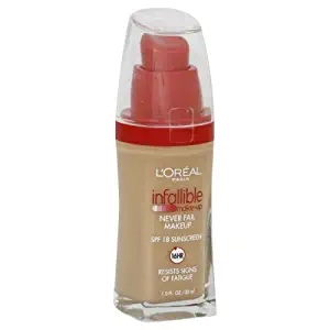 L'Oreal Paris Infallible Advanced Never Fail Makeup, Sun Beige (2-Pack)