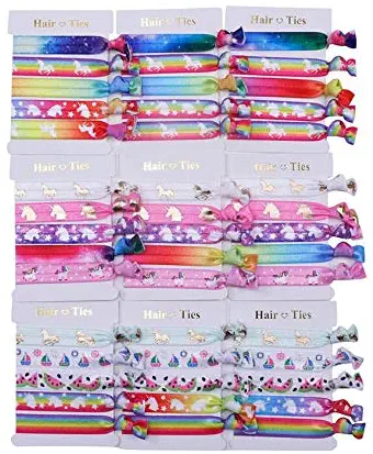 Hair Ties Ponytail Holders Elastic Hair Ties No Crease Ouchless Ribbon Hairties