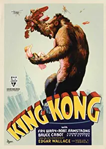 King Kong Movie Poster (27 x 40 Inches - 69cm x 102cm) (1933) Style D -(Fay Wray)(Bruce Cabot)(Robert Armstrong)(Frank Reicher)(Noble Johnson)(Sam Hardy)