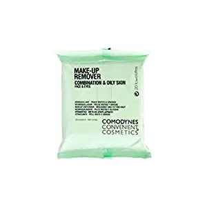 Comodynes Make-up Remover Towelettes for Combination & Oily Skin. (Pack of 20 Towelettes)